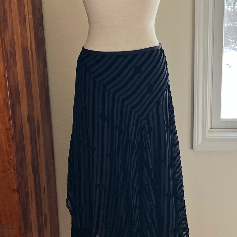 Diane Von Furstenberg Black Asymmetrical Skirt